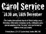 London Carol Service, 16th December