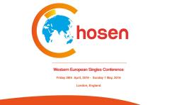 WESTERN EUROPEAN SINGLES CONFERENCE 2016