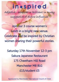 MANCHESTER CHURCH WOMENS AFTERNOON 2018